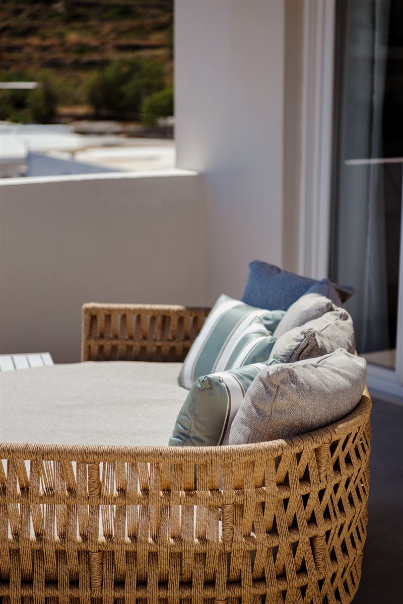Deluxe Room with Premium Garden View Balcony & Lounge Beds at Armia Experience Hotel, Vári, Sýros